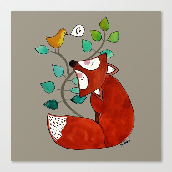 Ernst the fox Canvas Print