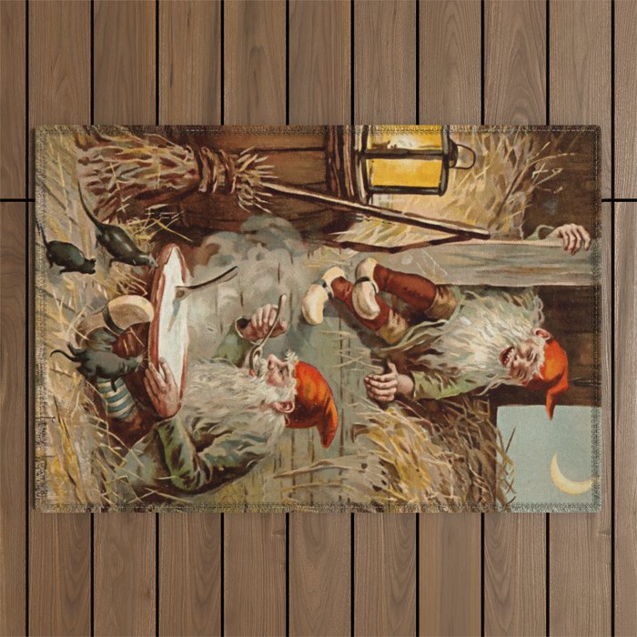 “In the Barn” by Jenny Nystrom Outdoor Rug