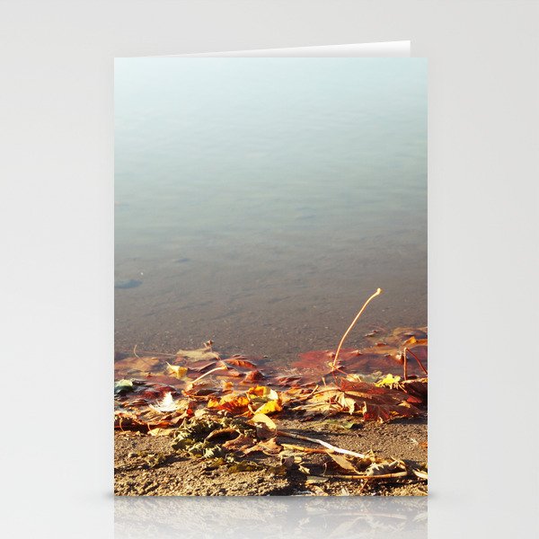Autumn by the water Stationery Cards