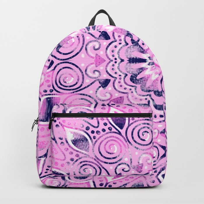 Colorful Pink Mandala Backpack