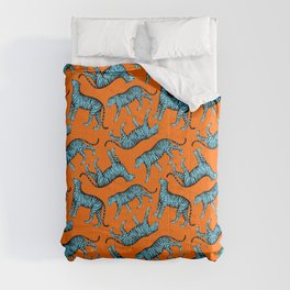 Tigers (Orange and Blue) Comforter