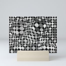 polka 3d dots Mini Art Print