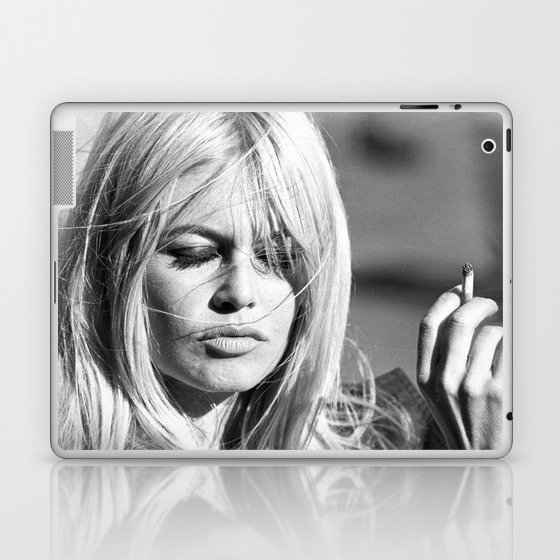 Brigitte Bardot with Cigarette Retro Vintage Art Laptop & iPad Skin