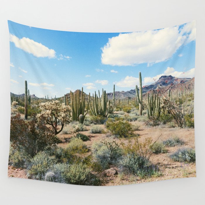 Desert Plant Growth Wall Tapestry