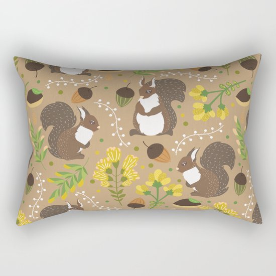 Chocolate squirrels Rectangular Pillow