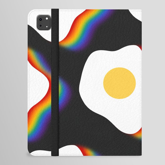 Rainbow fried egg pattern 1 iPad Folio Case