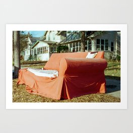 Free Couch | 35mm Film Photography | Vintage Art Print
