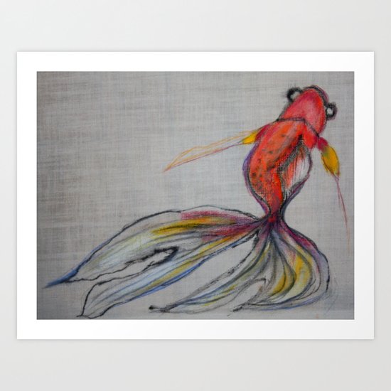 Goldfish Pond (close up#2) Art Print