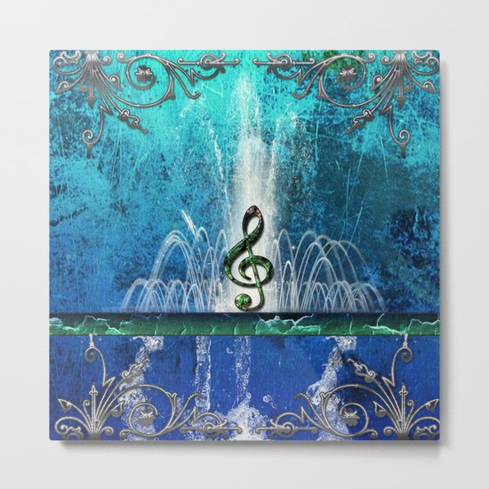 Music, clef Metal Print