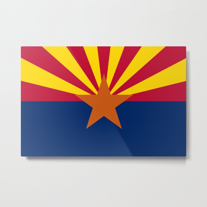 Arizona Flag Metal Print