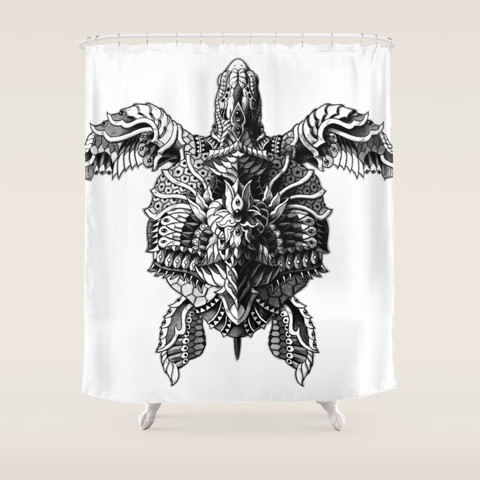 Sea Turtle Shower Curtain By Bioworkz Society6 Sea Turtle Shower Curtain