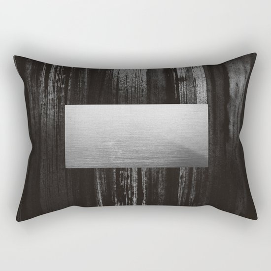 silver Rectangular Pillow