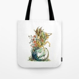 Capricorn - The Seagoat - Watercolor Zodiac Earth Sign Tote Bag