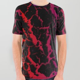 Cracked Space Lava - Red/Purple All Over Graphic Tee