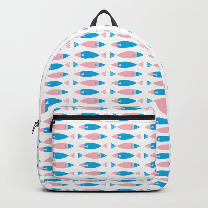 Colorful Summer Tropical Sea Fish Backpack