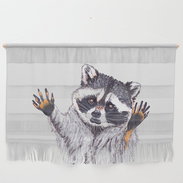 Playful Raccoon Ink & Marker Edition 2 Wall Hanging