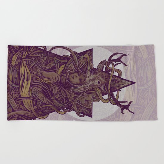 Beautiful Deer Beach Towel