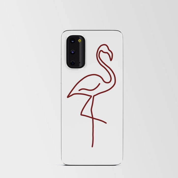 One line flamingo Android Card Case