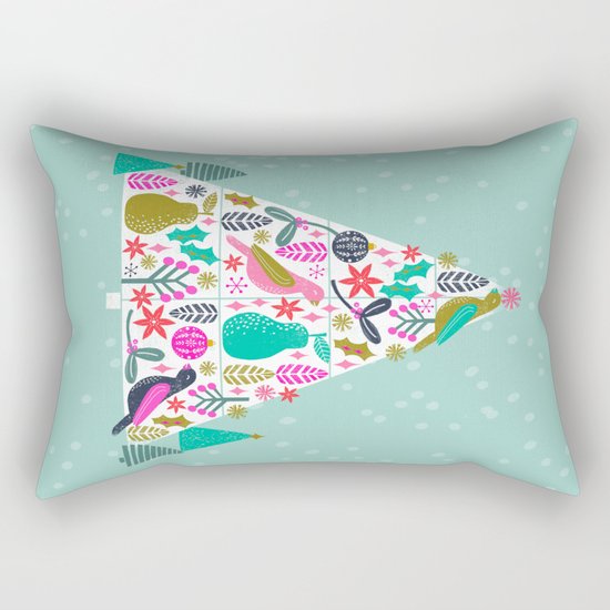 Christmas Tree by Andrea Lauren Rectangular Pillow