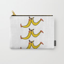 Peel Out Carry-All Pouch | Acrylic, Banana, Digital, Fruit, Drawing, Pattern 