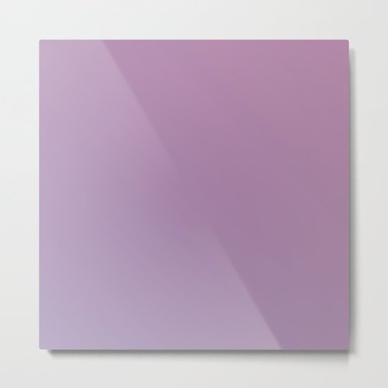Soft Pink Purple Gradient Metal Print