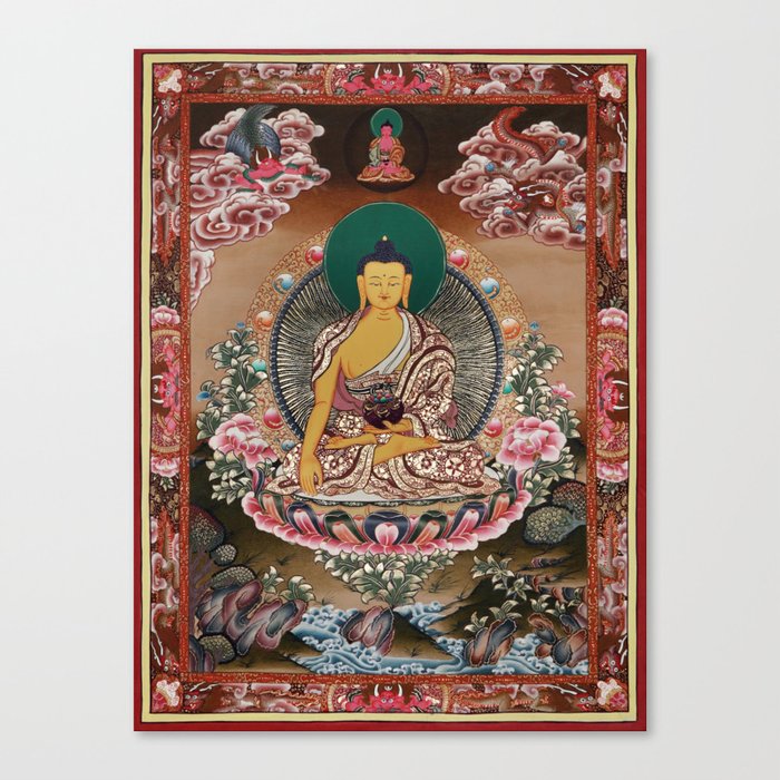 Shakyamuni Buddha Thankga Canvas Print