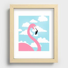 Flamingo Sky Recessed Framed Print
