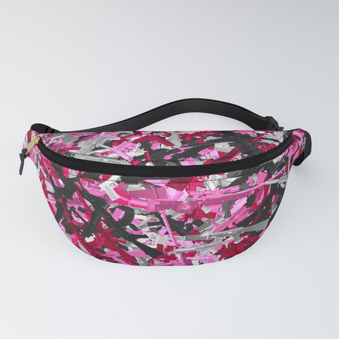 Pink guns camo Fanny Pack by dima v Society6