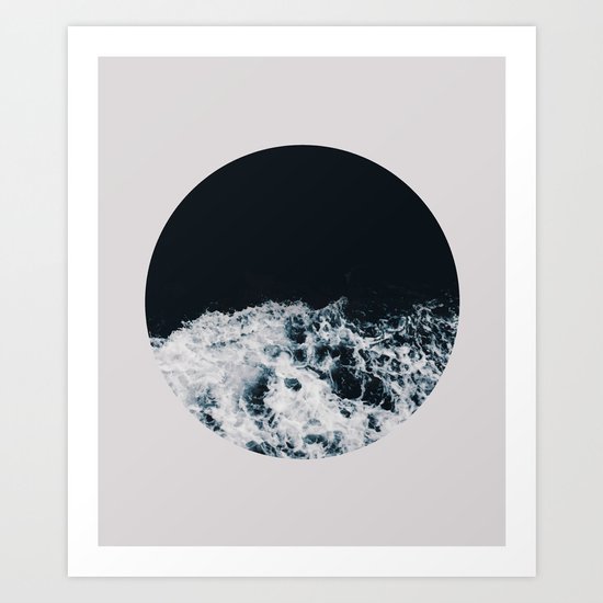 Ocean Moon #society6 #decor #buyart Art Print