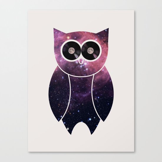 Owl Night Long Canvas Print