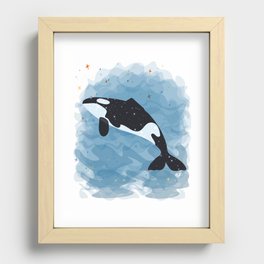 whale lover T-shirt Recessed Framed Print