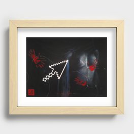 "Mutilated Pixels"                Recessed Framed Print