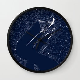 Star Collector and Diver Wall Clock