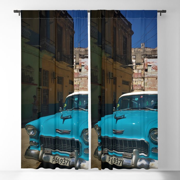 Classic American car in Cuba Blackout Curtain by Rochy around the world