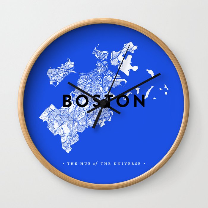 Boston Map Wall Clock