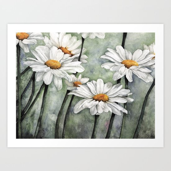 Karen's Daisies Art Print