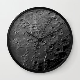 Moon Surface Wall Clock