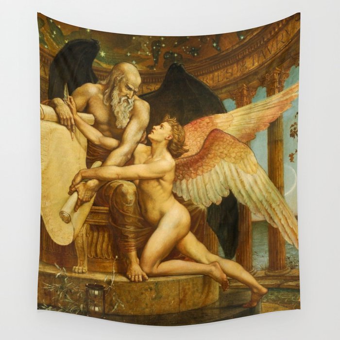 The Roll of Fate by Walter Crane Wall Tapestry