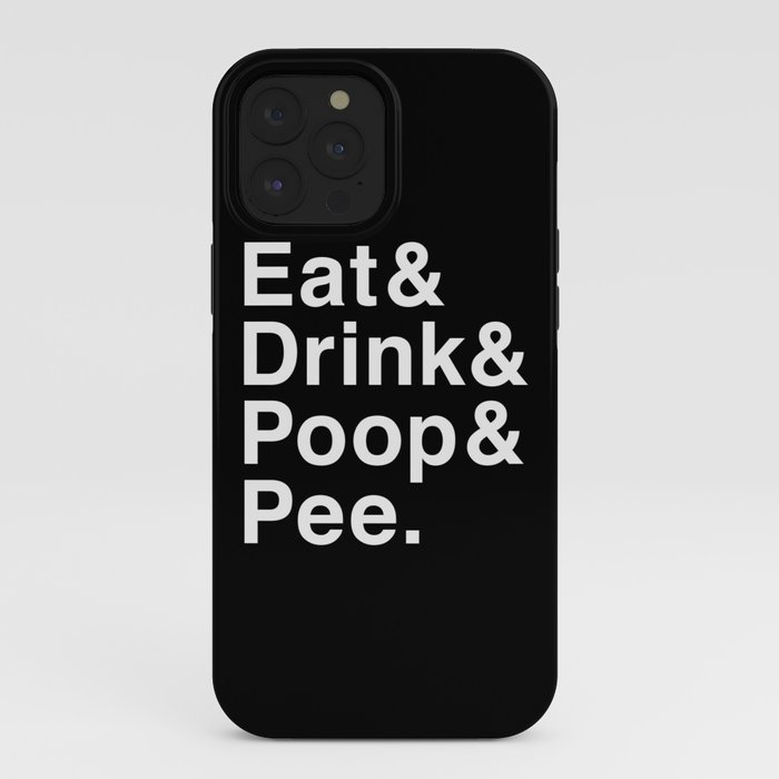 Eat & Drink & Poop & Pee. iPad Folio Case by Justin Rampage