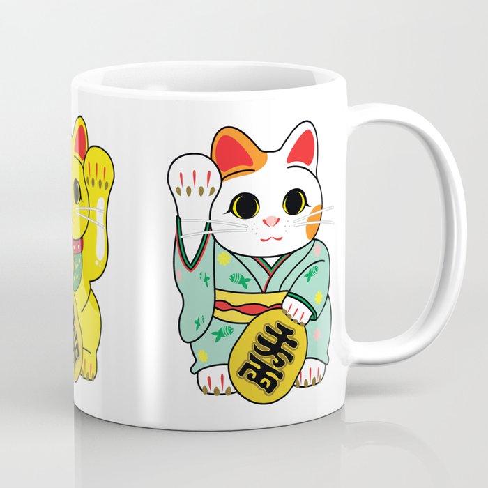 Lucky Cat / Maneki Neko Coffee Mug