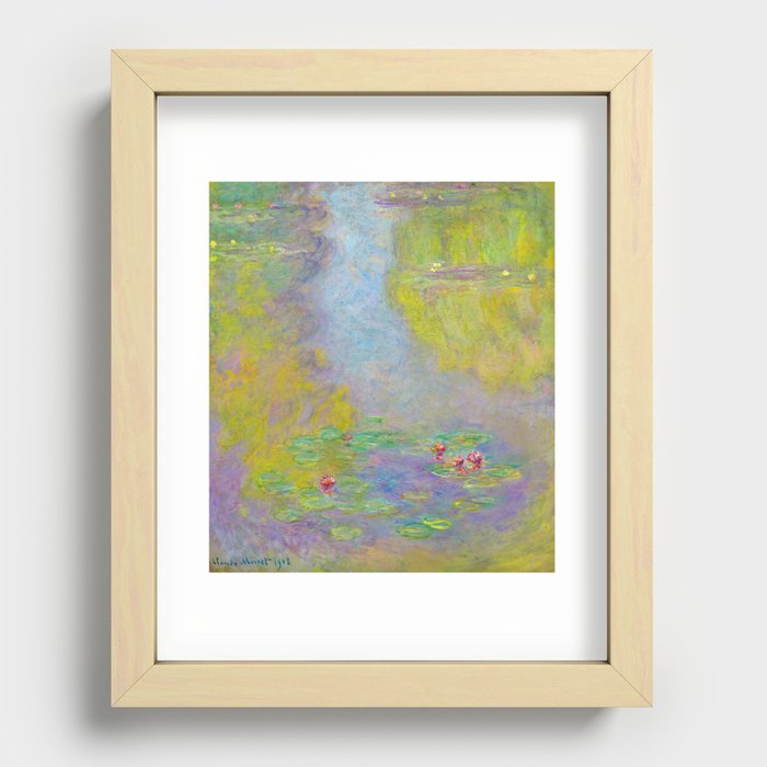 Water Lilies, 1908 by Claude Monet Recessed Framed Print