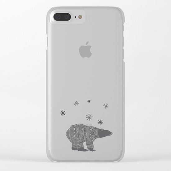 Polar bear - Animal watercolor illustration Clear iPhone Case