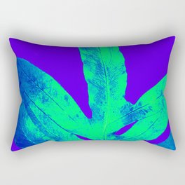 Blue Ultraviolet Green Earth Day Fern Rectangular Pillow