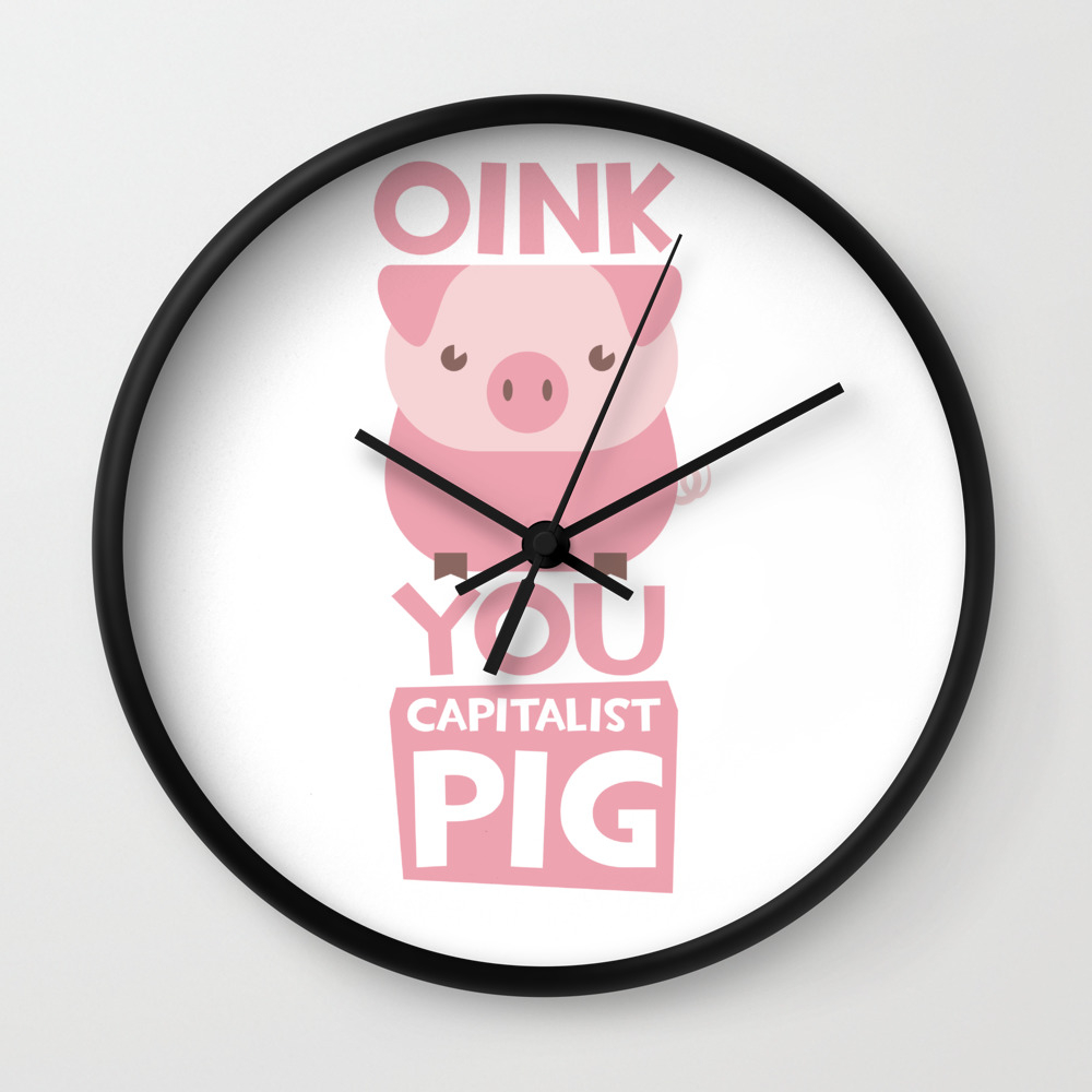 Oinking Pig Wall Clock Pig Sound on the Hour NEW 