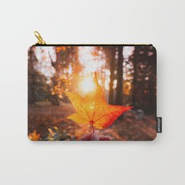 Fall Maple Leaf Glow Carry-All Pouch
