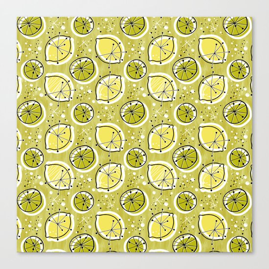 Atomic Lemonade_Green Canvas Print