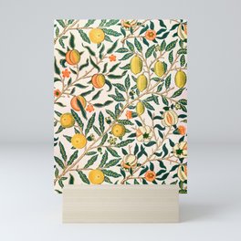 Lemon tree pattern vintage William Morris print Mini Art Print