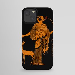 Artemis red figure ancient Greek design iPhone Case