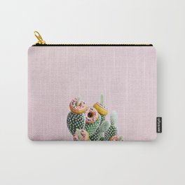 Donut Cactus In Bloom Carry-All Pouch