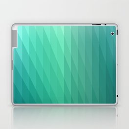 Fig. 043 Mint Green Geometric Diagonal Stripes Laptop & iPad Skin